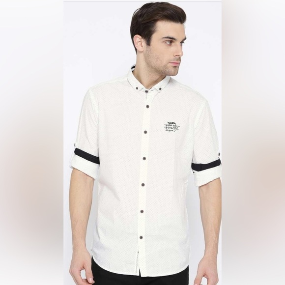 ED HARDY Men's Long Sleeve Button-Up Casual Shirt - White, X-Large - Picture 11 of 12